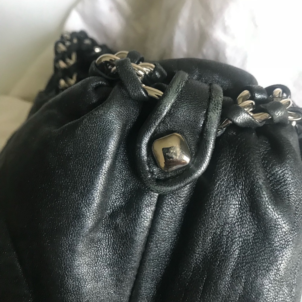 Authentic Leather MCM cross body with Chain Strap - Picture 5 of 8